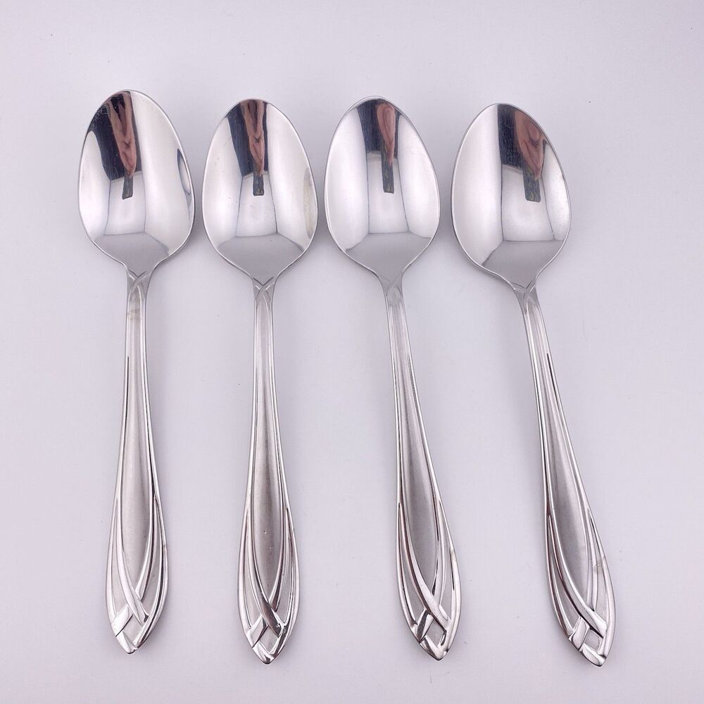 Hampton Silversmiths LACE FROSTED  Stainless Flatware - Tablespoon 7.5 In